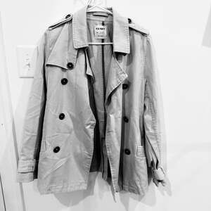 Old Navy Women's Double-Breasted Short Trench Coat Jacket Large